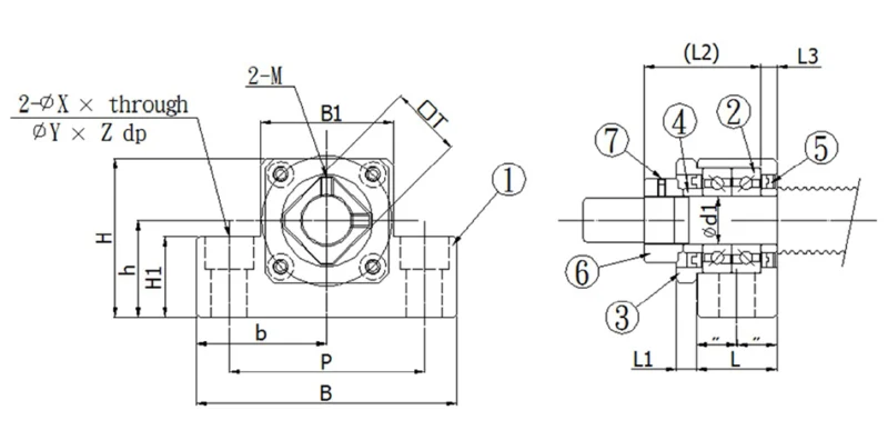 รายละเอียด: HIWIN Ball screw Support Unit EK series