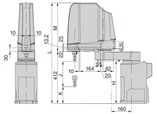 ขนาด | SCARA robot - ES06