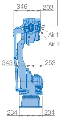 ขนาด | Articulated robot - GP50