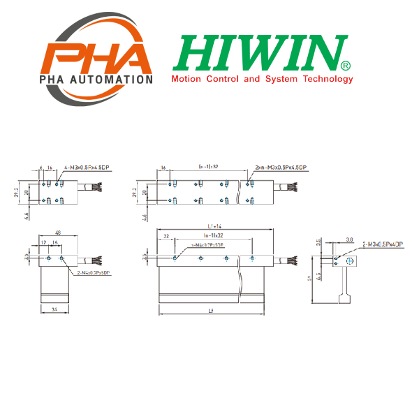 Hiwin Linear Motors Ironless – LMCA series