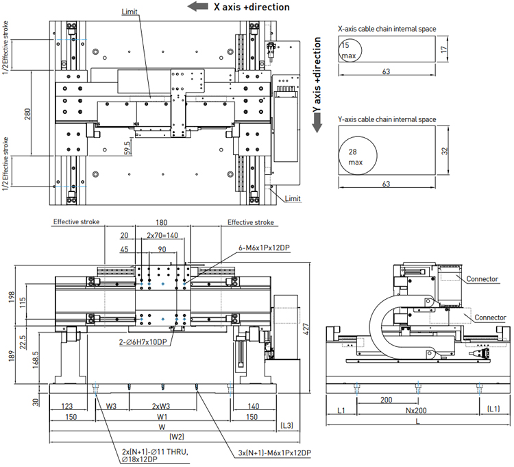 Dimensions | Gantry Structure Standard - LMCB6-CC8