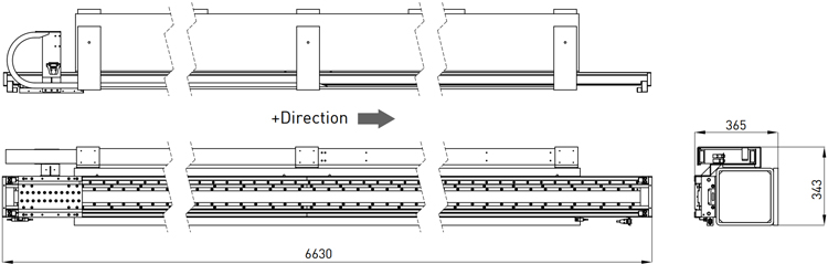 Dimensions | Stage Single Axis Customization - SLA