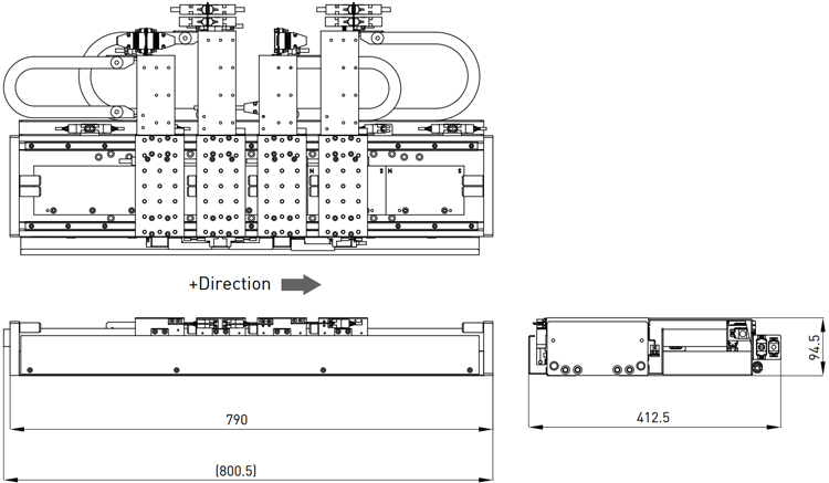 Dimensions | Stage Single Axis Customization - SLB