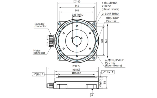 Hiwin Torque Motor Rotary Table - TMN71