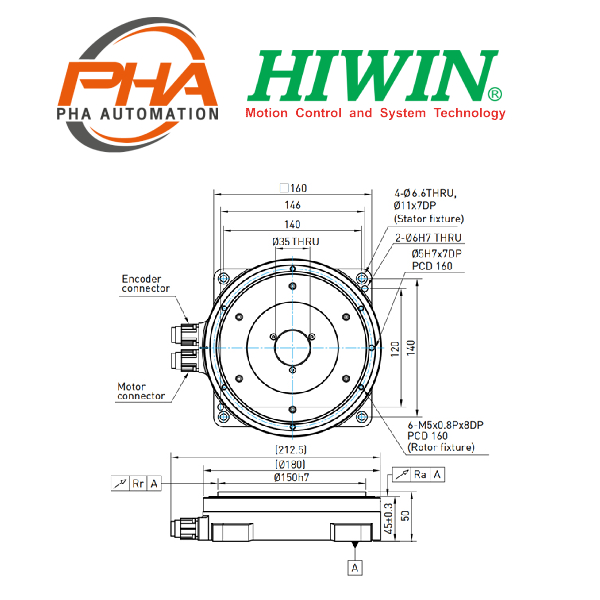 Hiwin Torque Motor Rotary Table – TMN71