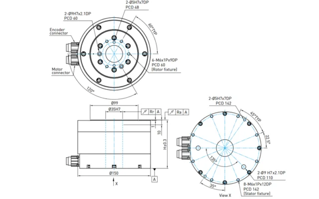 Hiwin Torque Motor Rotary Table - TMS1 series