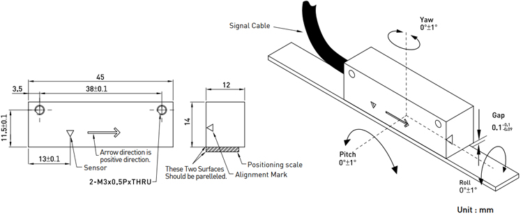 Dimensions | Positioning Measurement - Tiny Type