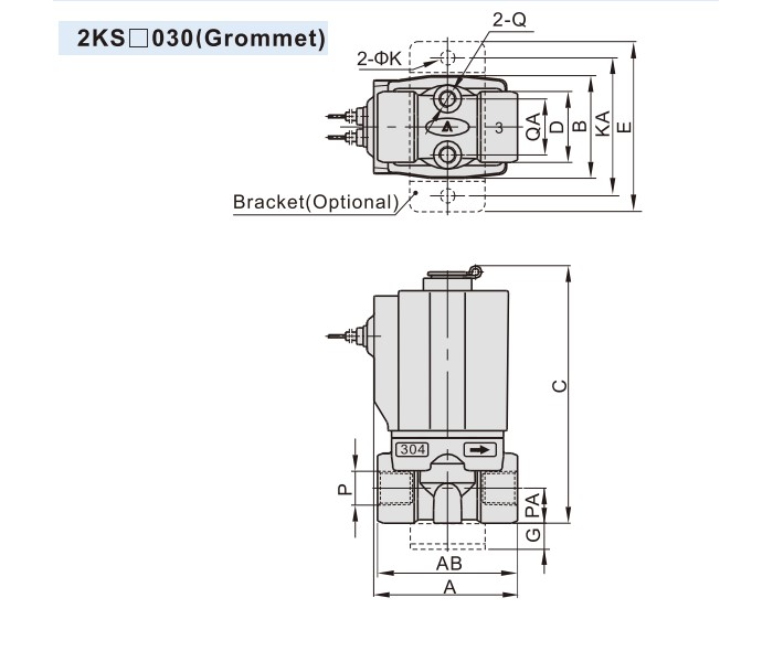 2KS[ ]030 (Grommet)