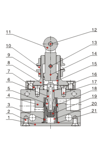 Inner structure | AirTAC แมคคานิควาล์ว Mechanical Valve แบบต่างๆ CM3 Series