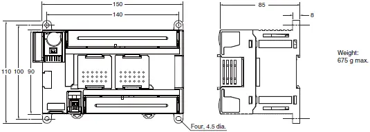 CP1L-EM CPU Units with 40 Points