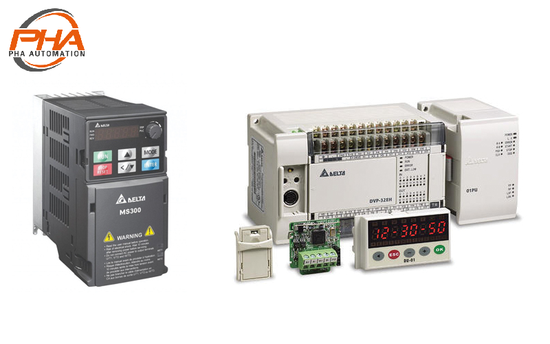 DELTA Inverter - MS300 + DELTA PLC - DVP series Standard CPU